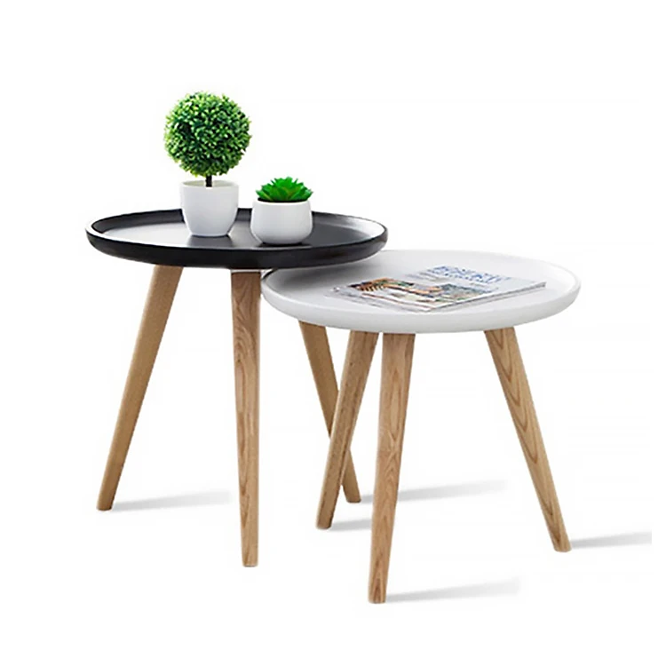Nordic Style Ash Wood Leg Garden Fancy Tea Table