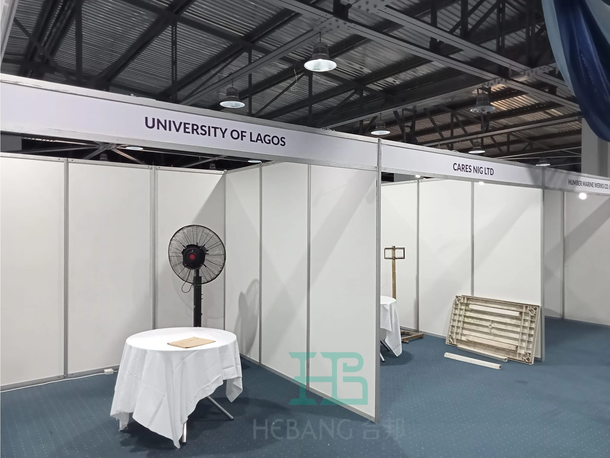 Hebang Modular System Display 8-Way Aluminum Profile Shell Scheme Booth for Exhibition