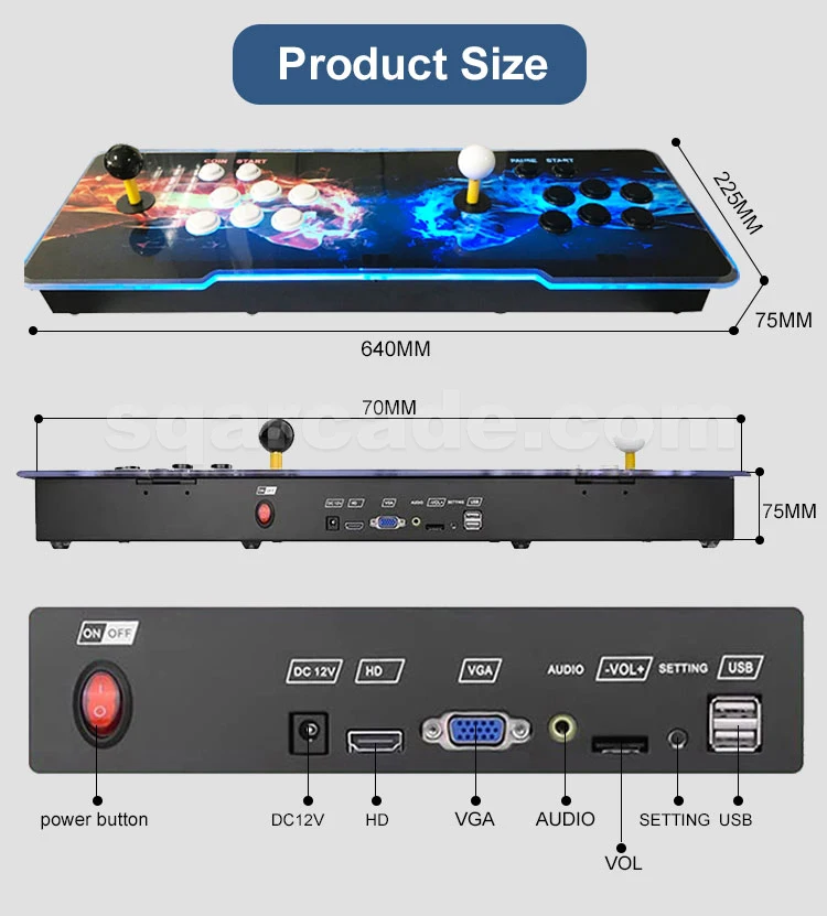Pandora Box Arcade Australia - 3160 Games & Sanwa Joystick