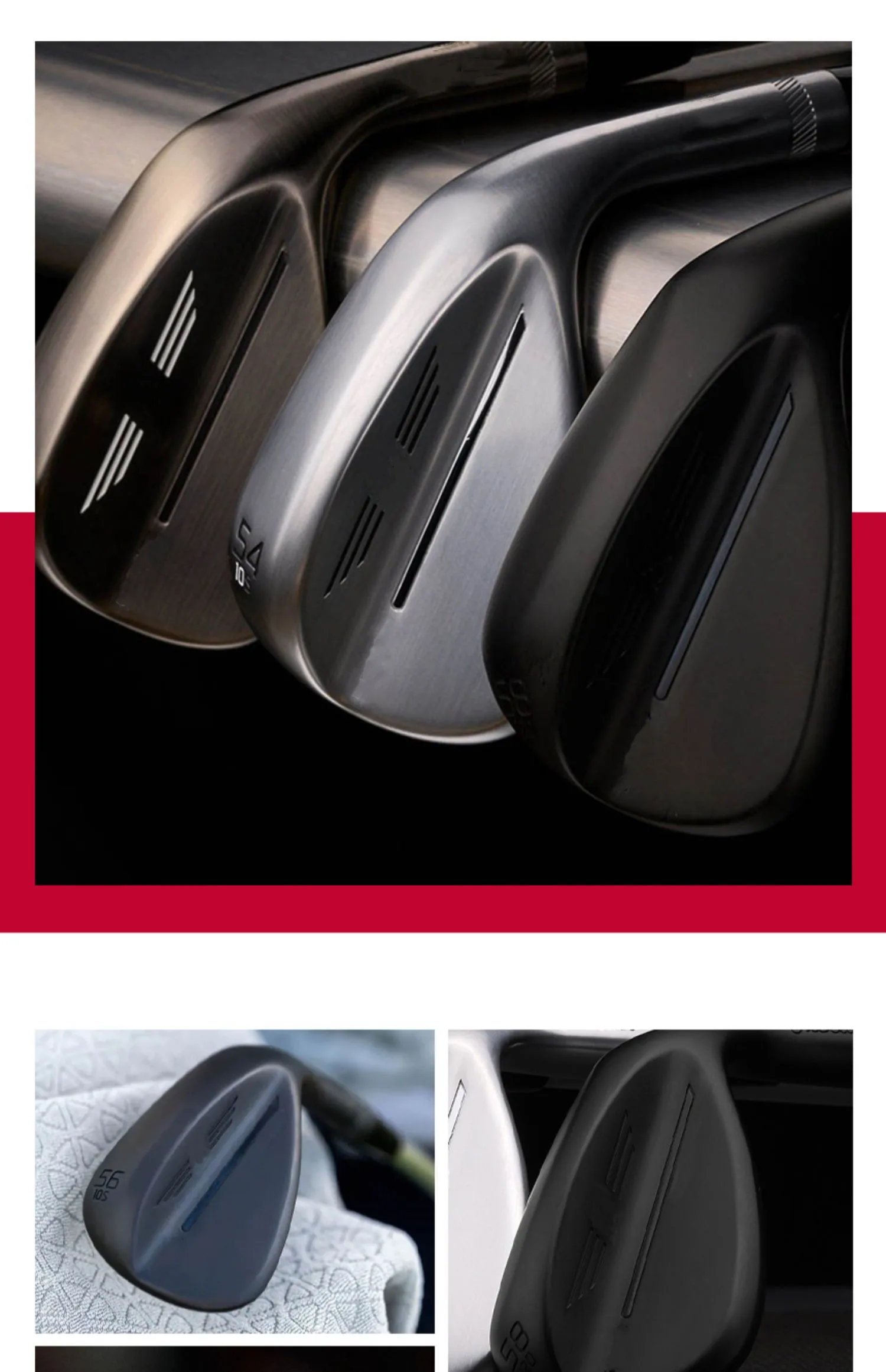 Custom Logo Golf Clubs Wedges 48/50/52/54/56/58/60/62 Degrees Steel