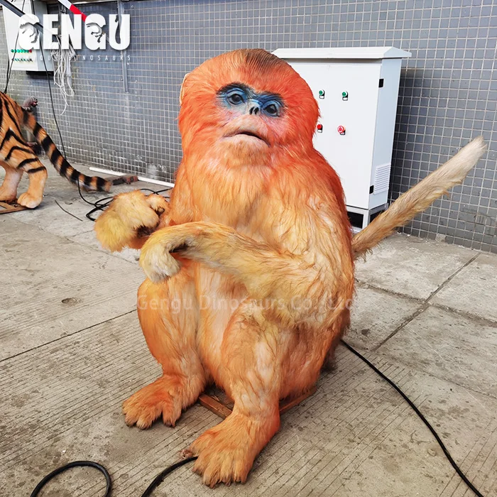 Realistic Animatronic Animals Handmade Monkey Models