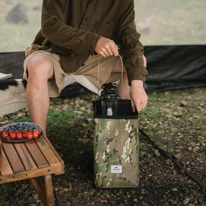 Naturehike outdoor camping Otváracia kamufláž na zips Skladacia taška na uskladnenie lampy