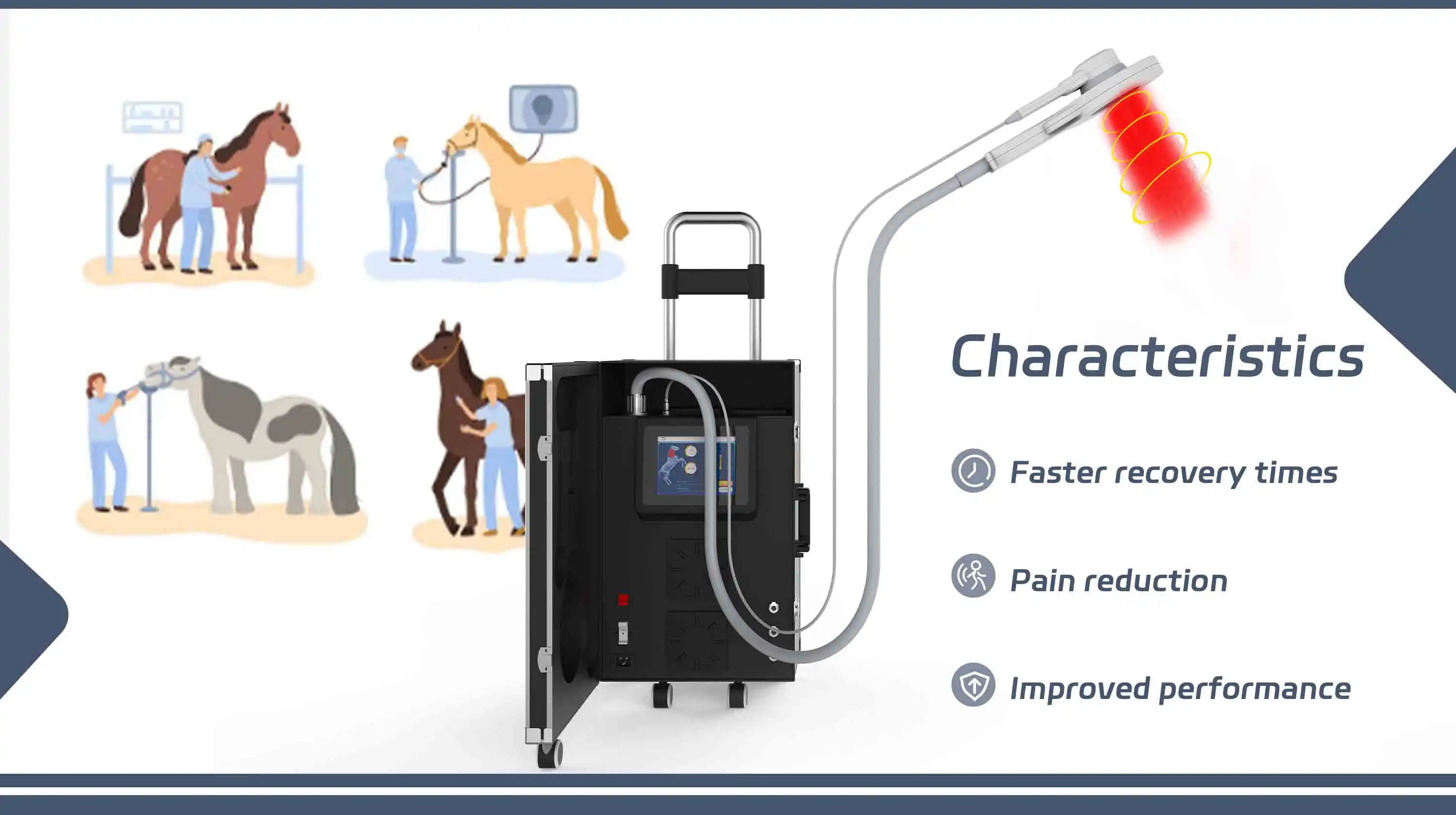 Latest Electro Wave Therapy Machine For Horses Pemf Loop Pain