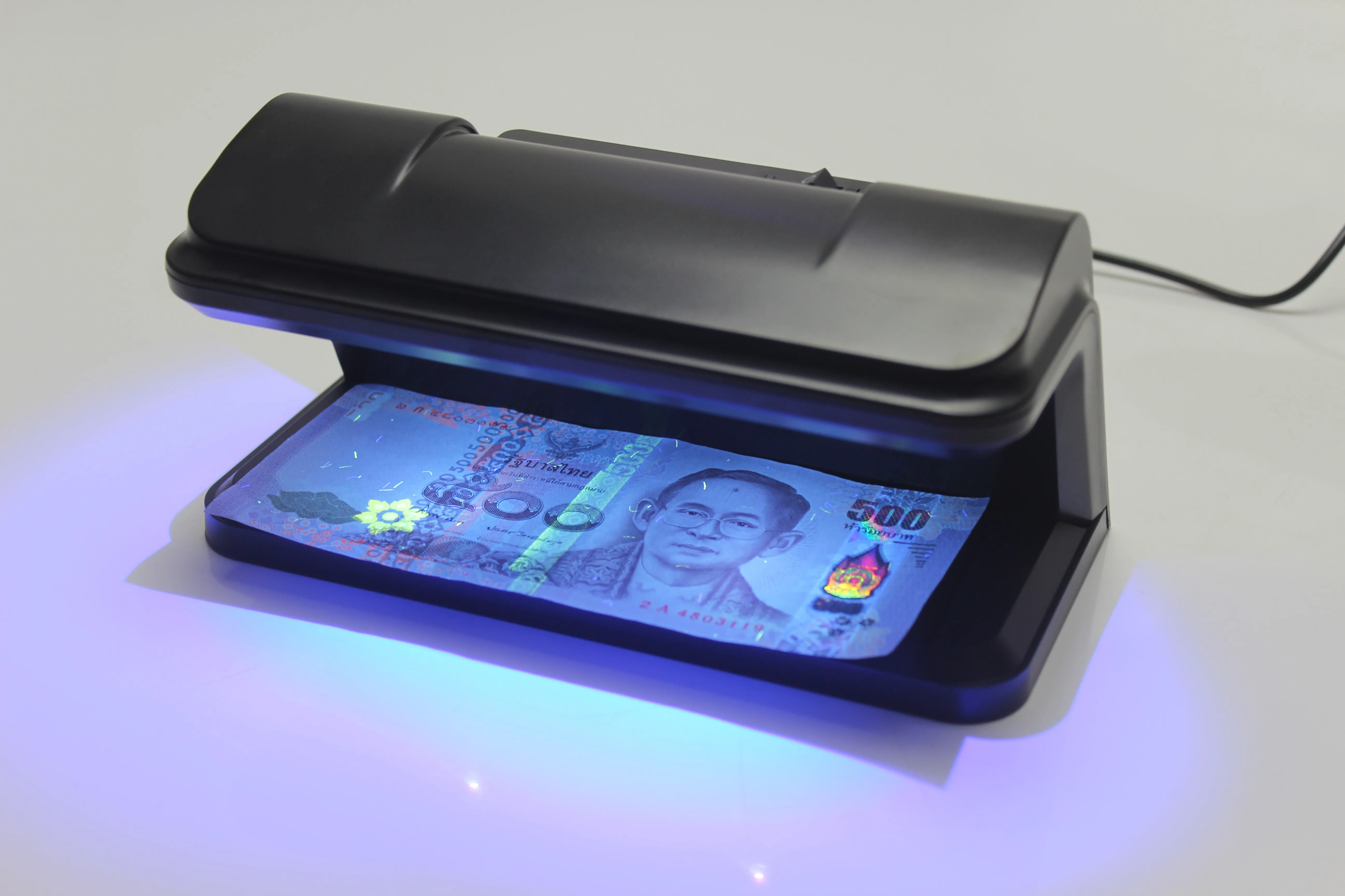 2 Led Uv Light Money Detector Fake Notes Detection High Efficient Cash