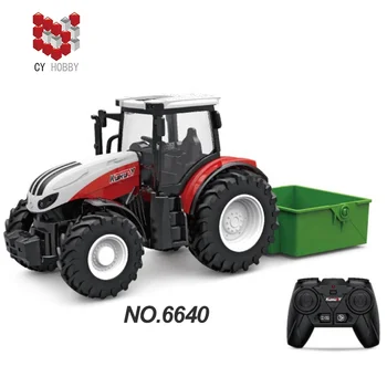No.6640  hot selling RC farm trucks  1/24 2.4G 6CH Mini Remote control Farm tractor supply Toys for kids
