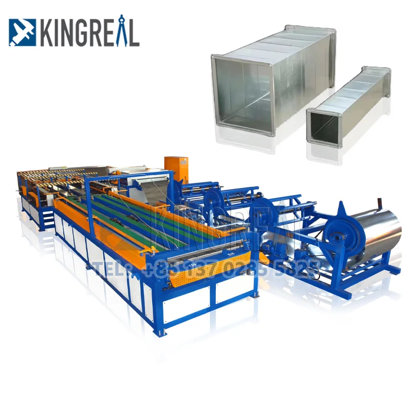 High Quality Automatic HVAC Air Duct Roll Forming Machine Spiral Duct ...