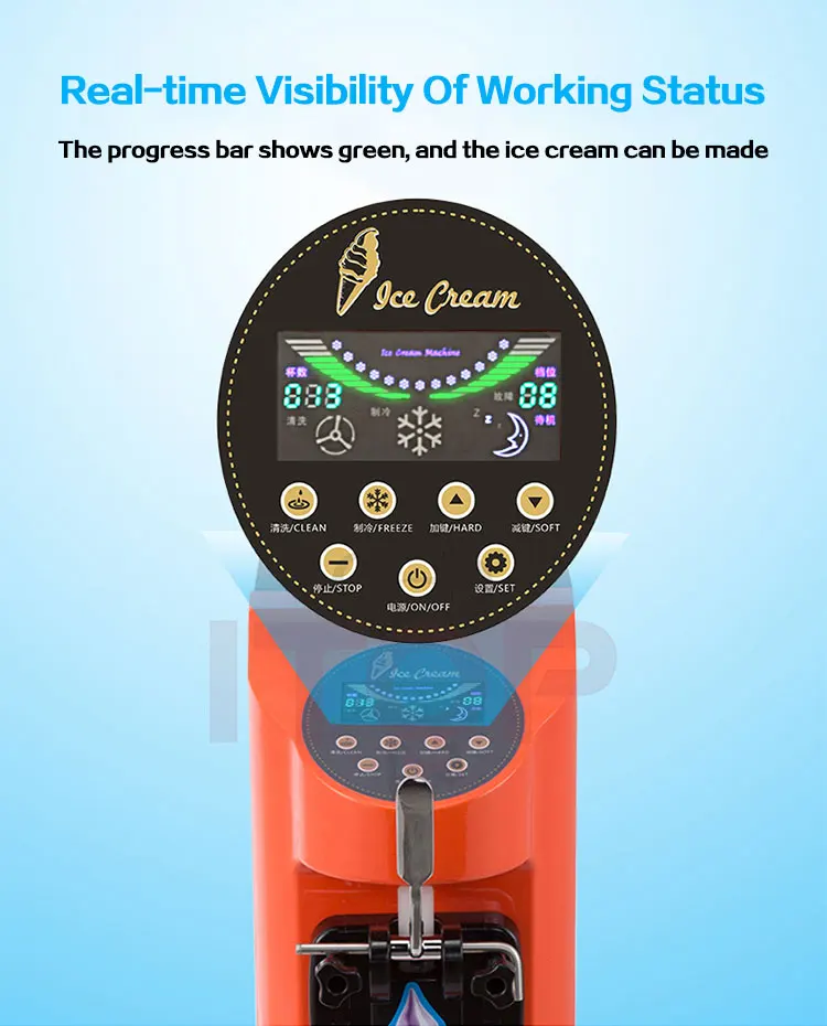 Industrial Soft Ice Cream Machine 1 Flavors Ice Cream Soft Machine By