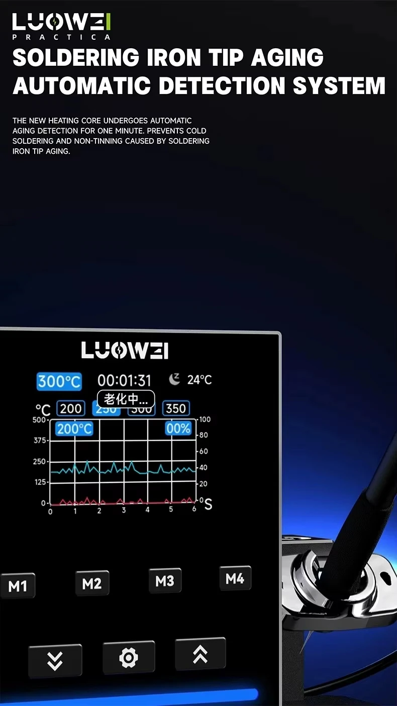 LW-SS01 Curve Digital Display Soldering Station 200W 1 Second Rapid Heating Precision Welding Station for PCB Chip IC Repair