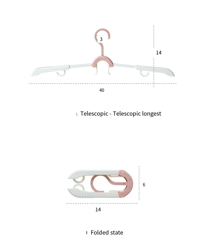 Multifunctional travel folding hanger for storage drying racks Portable travel artifacts for business trips home clothes support manufacture