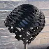 Strass Fleur - Noir