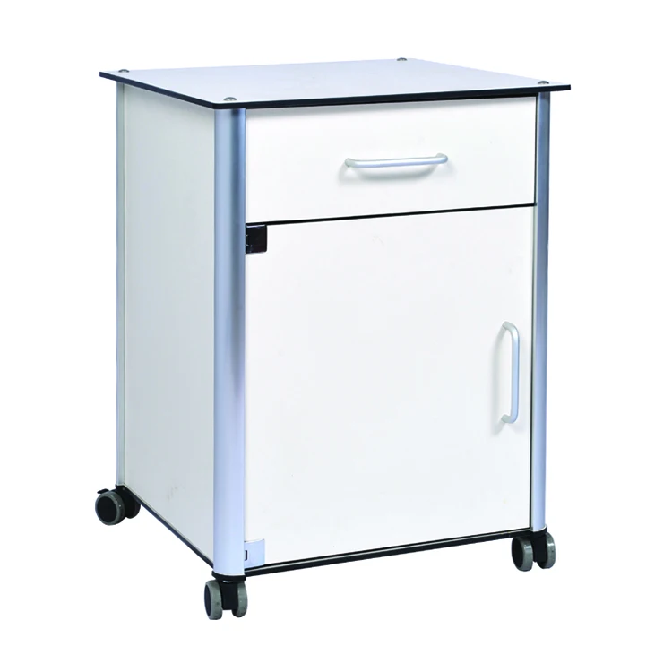 Больничные прикроватные шкафы, регулируемый по высоте обеденный стол с газовой пружиной, Больничная мебель 340 шт. Доступно 4 ролика