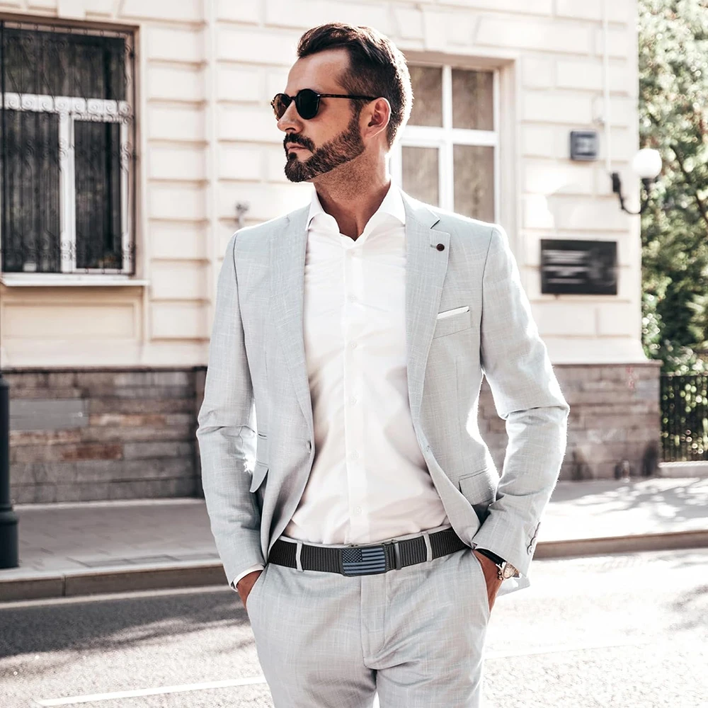 High Quality Men Ratchet Sports Training Belt Tactical Nylon with Automatic Slide Buckle Casual Golf Belt