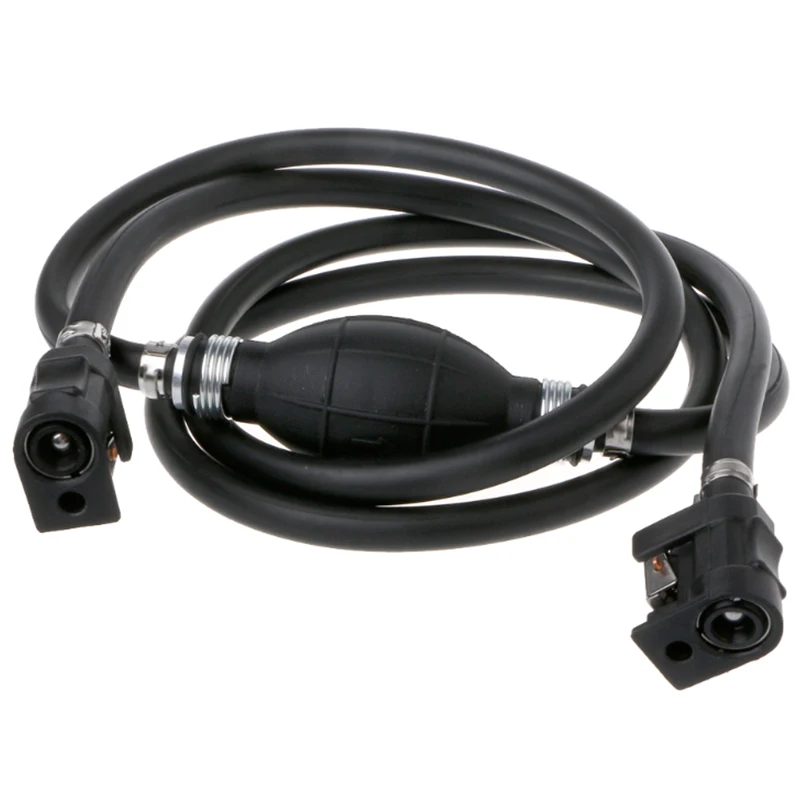 KIMISS 1m Universal Fuel Gas Assembly,Outboard fuel pipe Engine PVC Fuel Line Hose Boat Outboard Fuel Line 8mm 