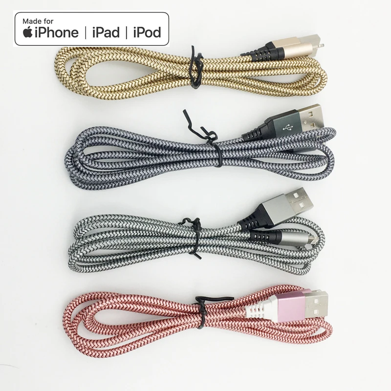 Apple Mfi Certified Charging Cables 3ft 6ft For Iphone Charger To
