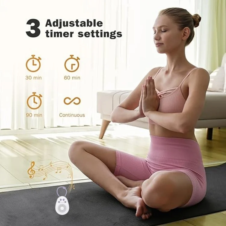 20 Soothing Sounds Only 74g Easy to Pocket and Travel White Noise Machine Mini Portable Sleeping Sound Machine for Adult