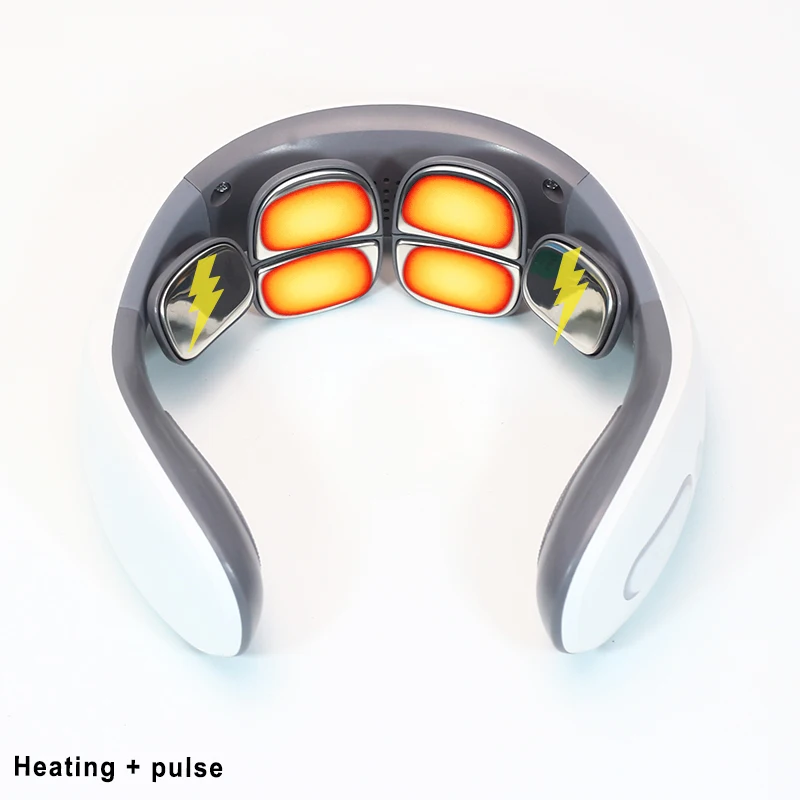 6 Heads Smart Electric Neck And Back Pulse Massager, Tens Wireless Heat  Massage Machine - Temu United Arab Emirates