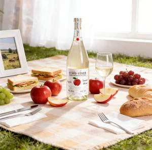 Cross-Border Trade Supply 10% ABV 750ML Apple Wine Rich Wine Corporate Customization Bulk Purchase for Bars Supermarkets Gifts