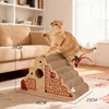 Retro-style ladder cat scratching board