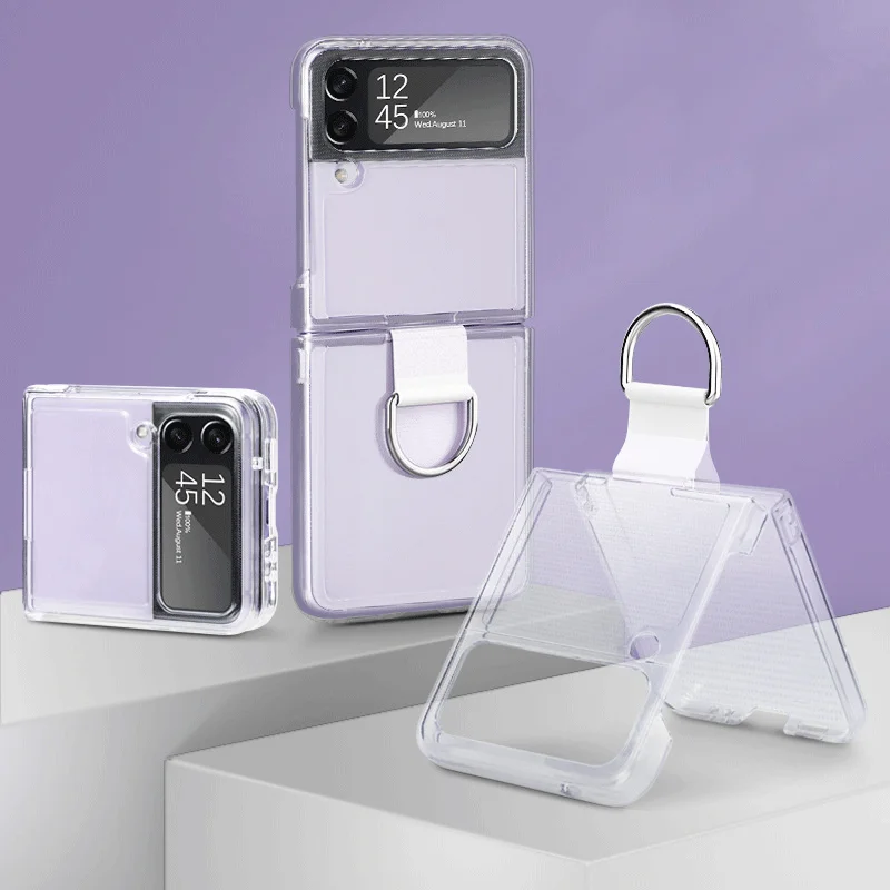 Official Samsung Galaxy Z Flip 3 Ring Case - Transparent