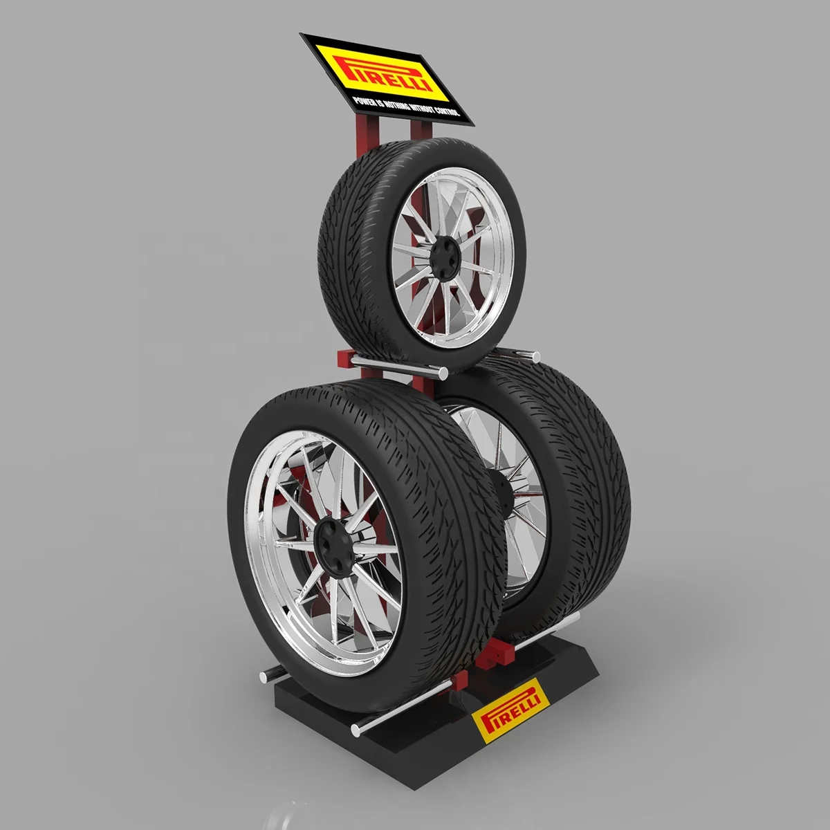 Healifty Support à Pneus - Présentoir Stable Et Pratique Pour Stocker Et Exposer Vos Roues - 9