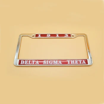 All Groups Sorority Stainless Steel Car Frame /Greek Letters Metal License Plate Frame / Gamma Rho Car Frame