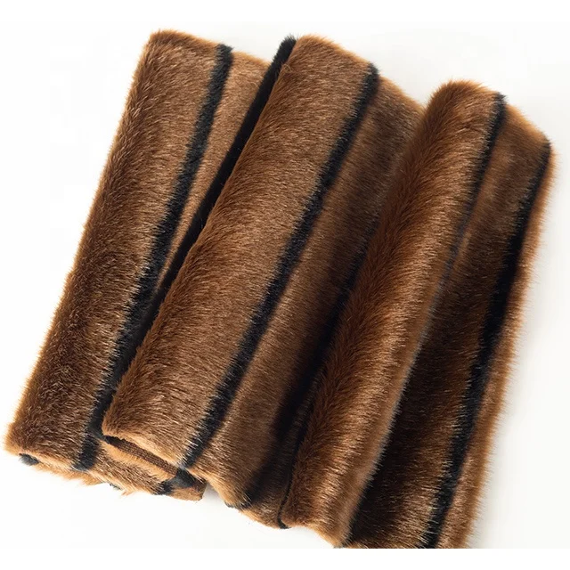 Short Pile Mink Coffee Black Groove Animal Skin Faux Fur Fabric - Buy Fur  Fabric,Mink Fur,Animal Fur Skin Product on 