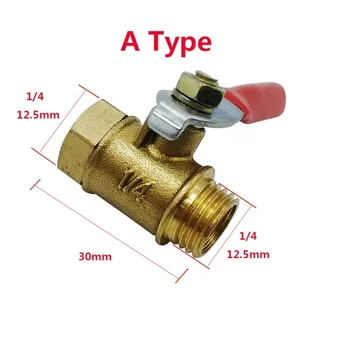 Lead-free forged brass in-line ball shut off valve BSPT male female brass ball valve