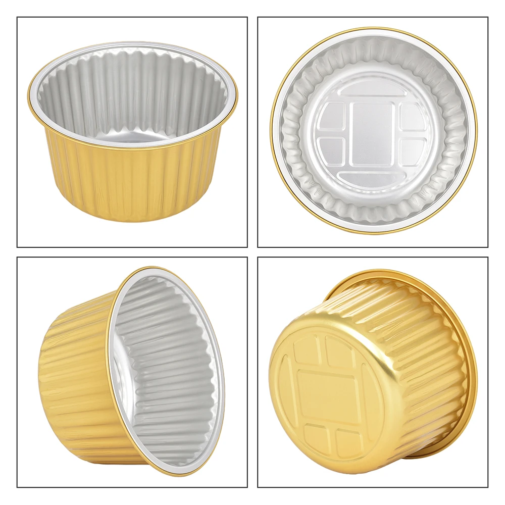 product round 180mm 1700ml custom aluminum foil food container 7inch 57oz full size tray lid foil containers with lid-5