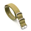 Army green silver buckle