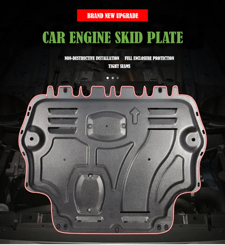 Front Center Lower Undercar Shield Engine Cover Guard Manganese Steel