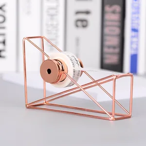 INS Lightweight Luxury Manual Multi-Function Tape Dispenser Rose Gold Art Design Wind Inspired Features for Students Ledgers