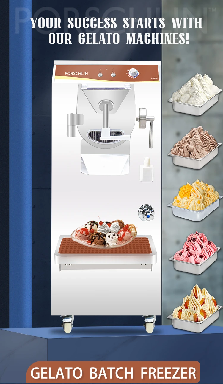 Porschlin Italian Stainless Steel Batch Freezer Hard Ice Cream Gelato Machine Buy Gelato