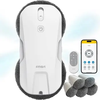 Fmart T11 Window Cleaning Robot  Automatic 4-Way Spraying System Triple Safety Protection for All Smooth Surfaces 2025