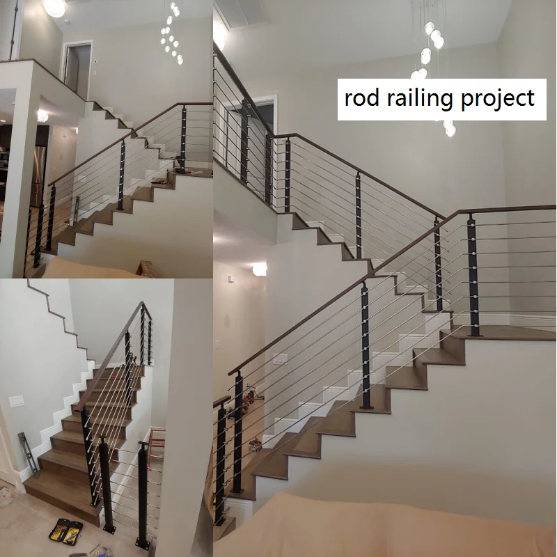 Modern Design Stainless Steel 304/316 Rod Bar Railing For Staircase Balcony supplier