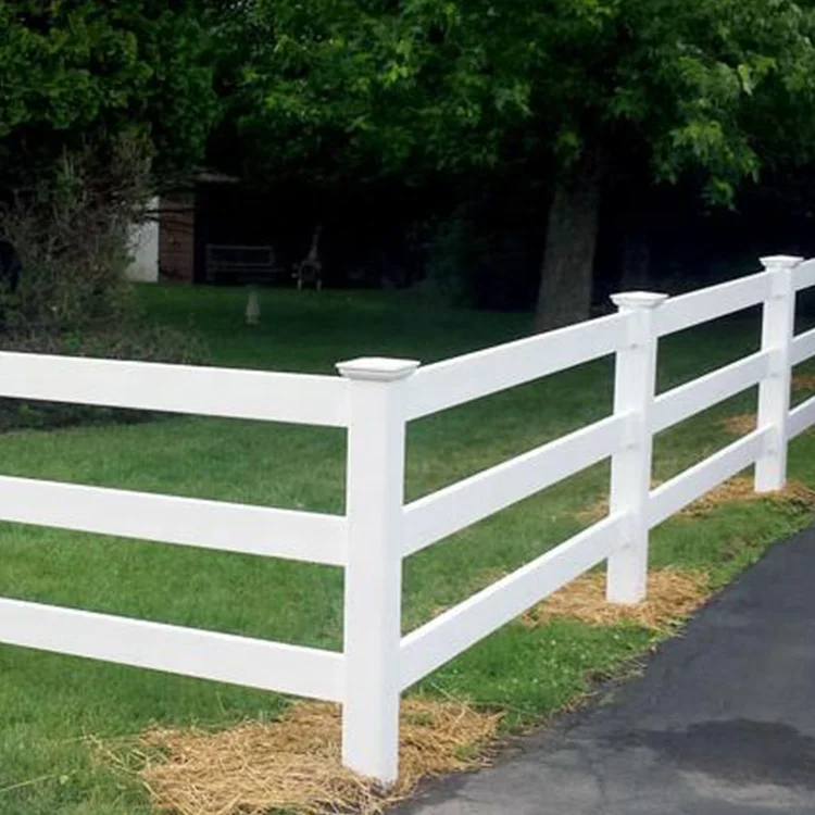 Vinyl Horse Fence Rail Post Plastic Pvc Lattice Factory Supply 1.5 X 3. ...