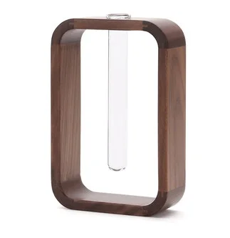 Simple Modern Glass Vase Hydroponic  Ware Light Luxury Wood Products Home Furnishings