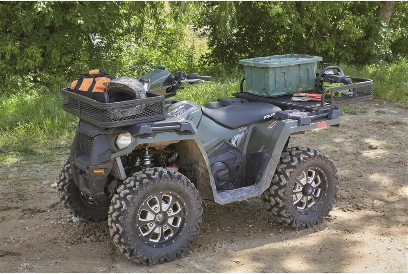 Utv Rear Storage Rack Universal UTV Front and Rear Storage Rack Set - Heavy-duty