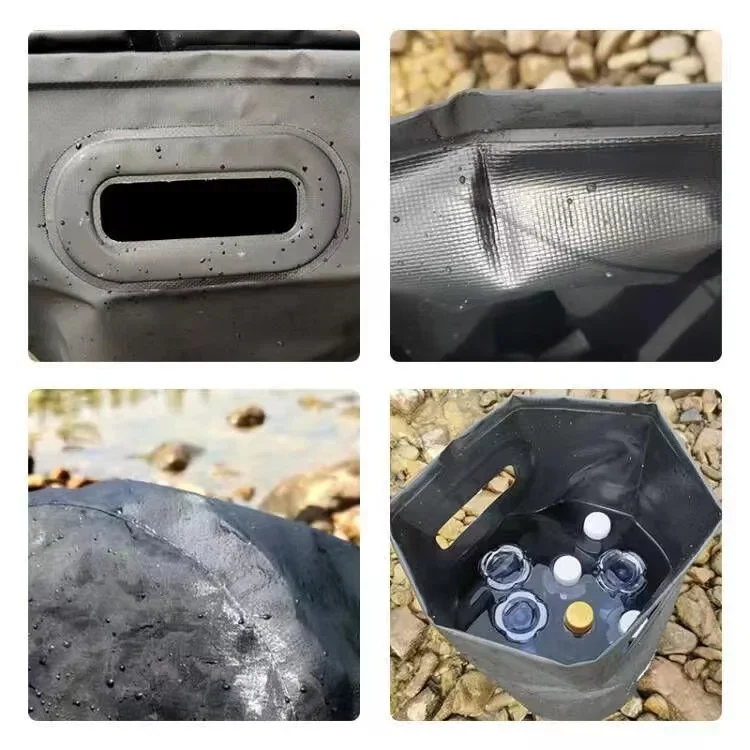 Seau Pliant 20L Pour Pêche & Camping – Imperméable Et Léger – 4 Couleurs