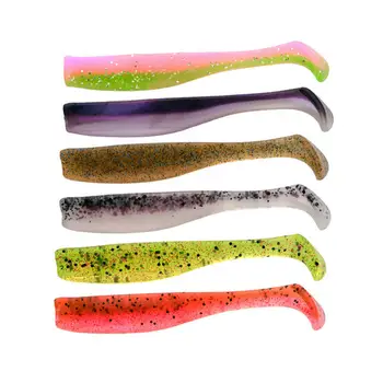 Cheery New Arrival TPR 70mm 2.3g Soft Fishing Paddle Tail Lure Slim Swim Bait T Tail Trout Lure – Soft Lure – view 2