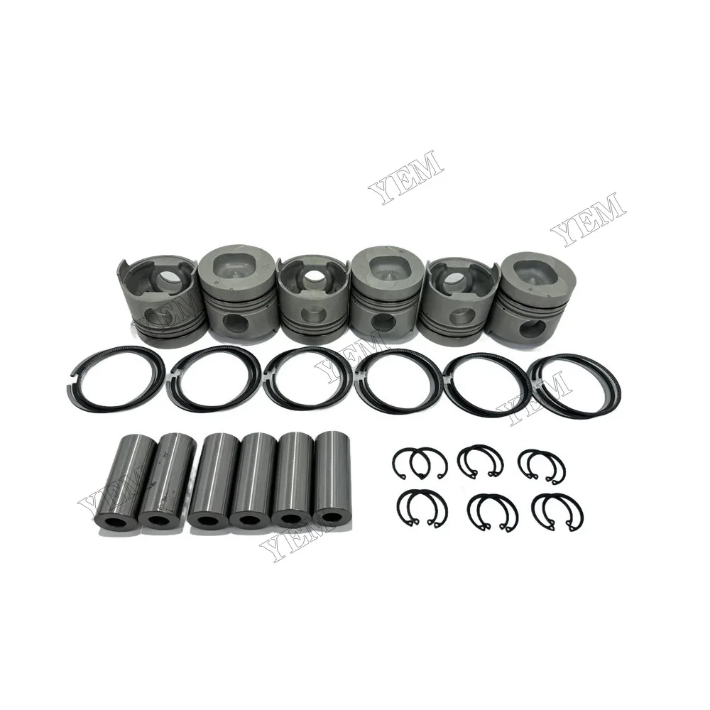 Cylinder Pistons Kit With Rings Suitable for Isuzu 6BD1 Replacement Engine Parts 5
