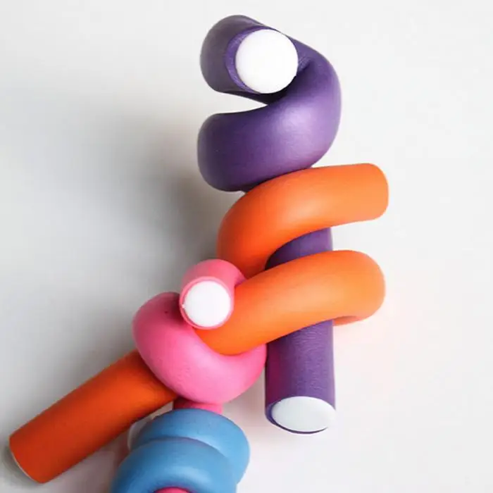 Щипцы для завивки волос Flexi rods мягкие Bendy длинные ролики пенопластовые ролики для волос