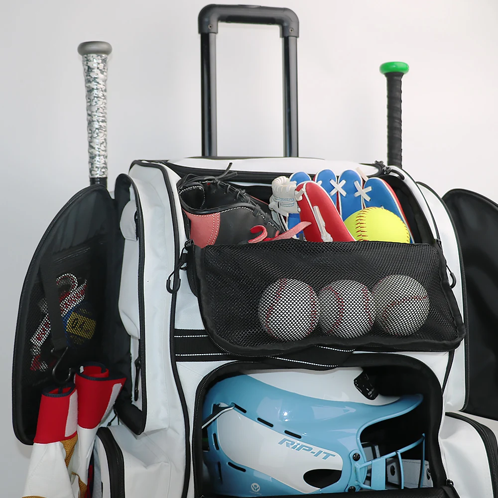 Kopbags Wholesale Custom Baseball Rolling Bat Bags Catchers Equipment Bag manufacture