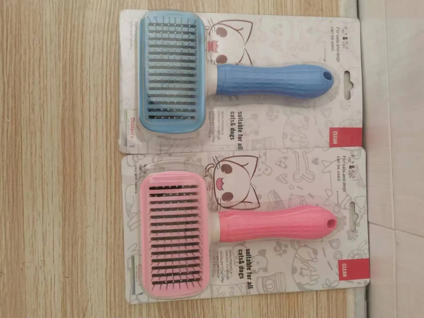 Amazon Hotsale Pet Comb Pet Brush Comb Dog Hair Brush One Button Poop