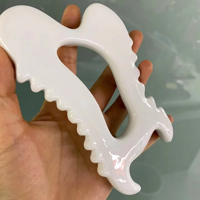 Ceramic Gua Sha Lymphatic Drainage Tool Ceramic Massager Body Sculpting