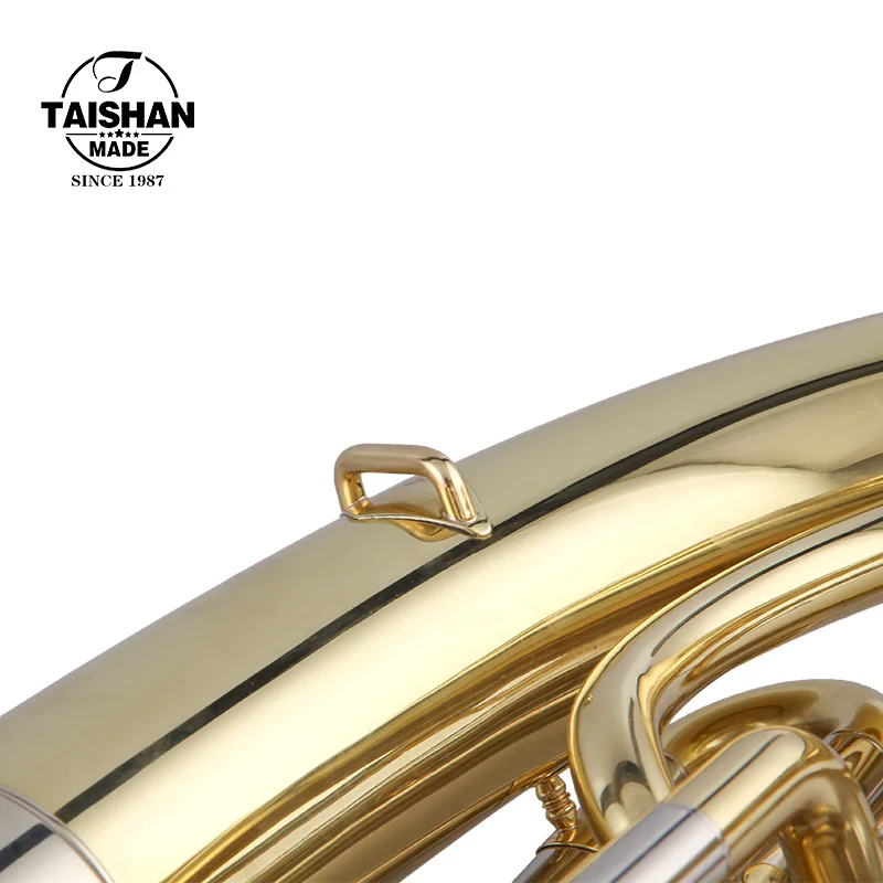 4 Rotary Valve Euphonium Bb Horn - Gold Lacquer, Copper Zinc