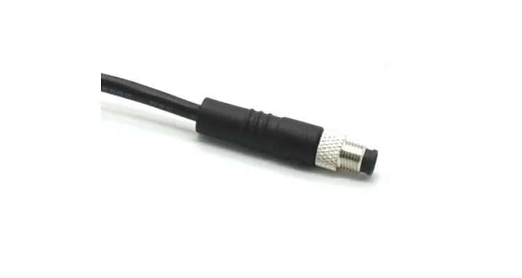Manufacturer M5 Male Shielded Cable Plug Waterproof Circular Connector for Electrical Components