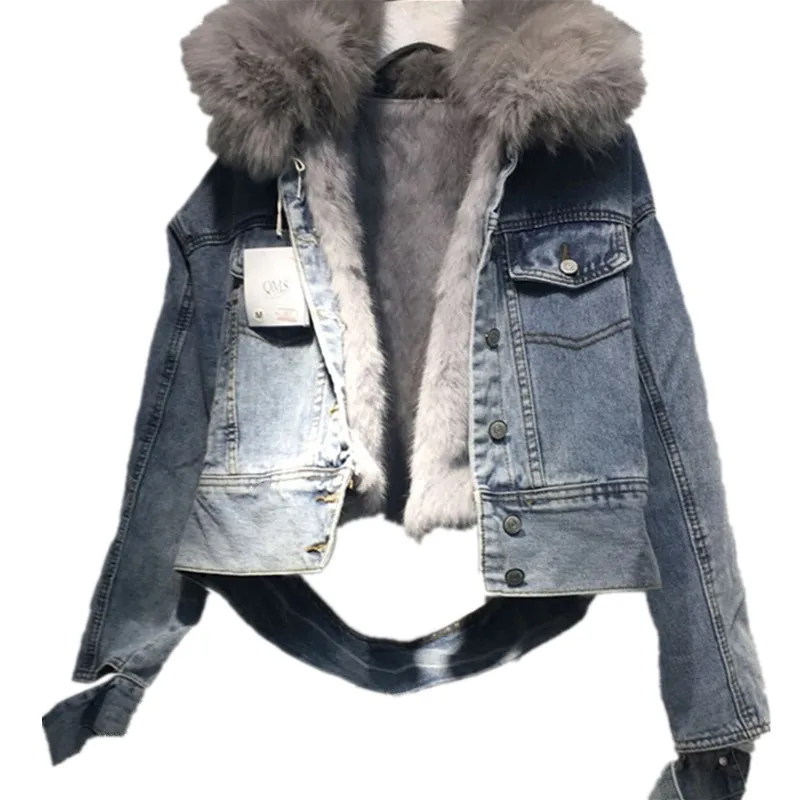 ★正規品★ 【 JEANS】 collared fur jacket 韓国人気 wool-denim-men-jacket-cosmique