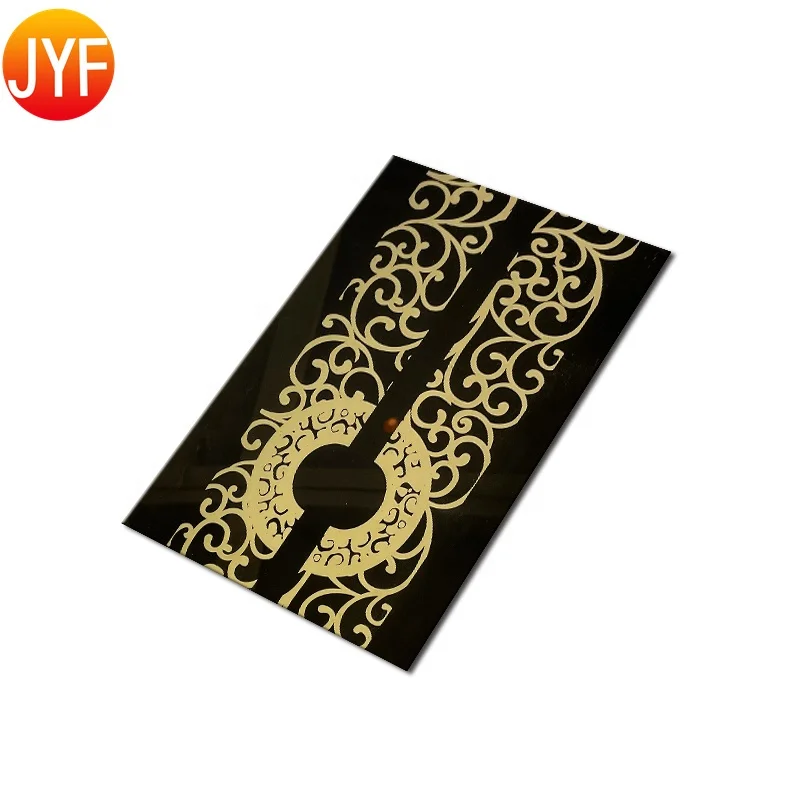 CL0047 China Custom Product Elevator Etching Design Decorative Stainless Steel Sheet 304 Elevator Cabin Lift Door