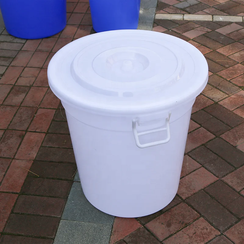 80L Round Harvest Collection Storage Rainwater Food Large Plastic Storage Bucket With Lid for Food Processing