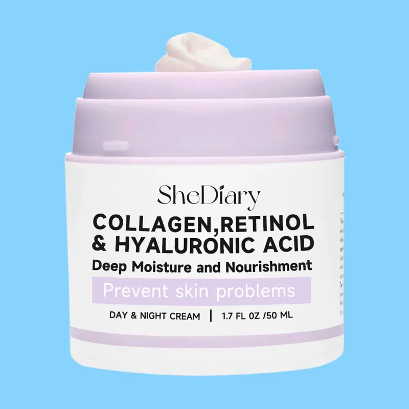 Shediary High Quality Organic Collagen Retinol Face Cream Hyaluronic acid Whitening Nourishing Moisturizer Facial Cream